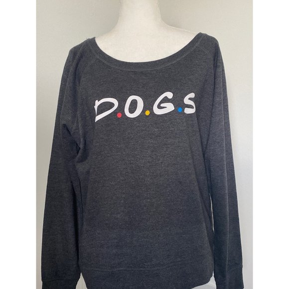 DOGS Friends Grey Iconic Logo Sweatshirt D.O.G.S. - Picture 2 of 5
